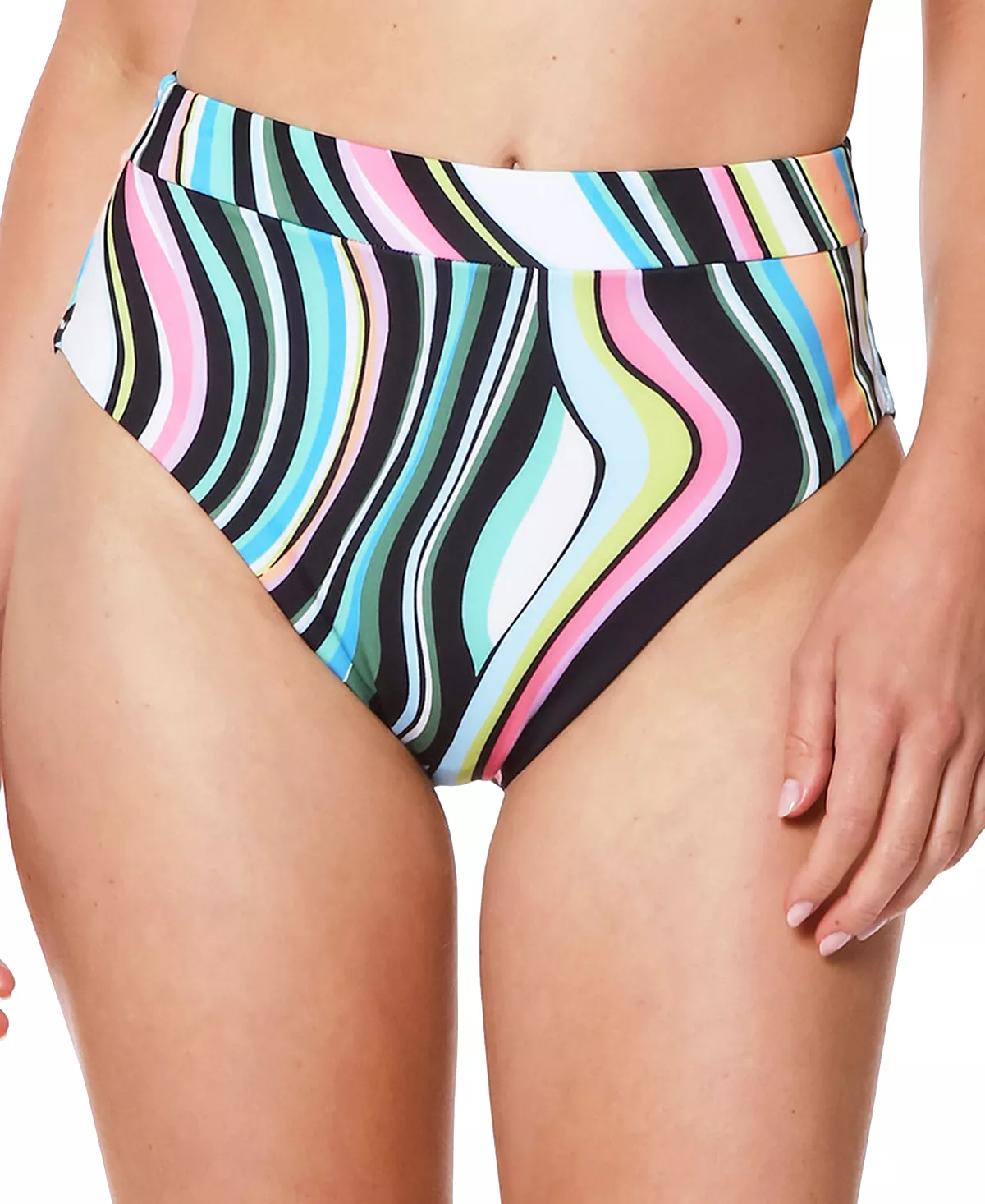 Primary image for Bikini Swim Bottoms Wavy Stripe Size Small SANCTUARY $59 - NWT