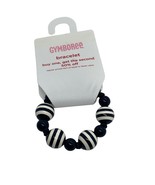 Girls NWT Gymboree Tres Chic Black &amp; White beaded Stretch Bracelet - £7.55 GBP