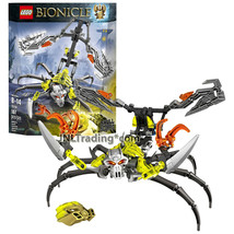 Year 2015 Lego Bionicle 70794 SKULL SCORPIO w/ Mask, Stinger, Pincers (107 Pcs) - £43.09 GBP