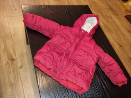 Ben Sherman, Boys winter fur hooded jacket,  size 12 months,  colour red - £14.12 GBP