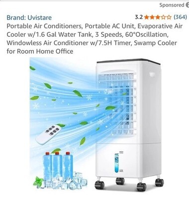 Portable Air Conditioners, Portable AC Unit, Evaporative Air Cooler Item image 10