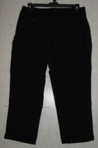 Excellent Womens Peck &amp; Peck Black Pull On Capri Size 16 - £19.45 GBP