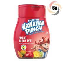 6x Bottles Hawaiian Punch Fruit Juicy Red Flavor Liquid Water Enhancer | 1.62oz - £25.83 GBP