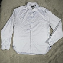 7 Diamonds Premium Shirt Mens L Gray Plaid Performance Dress Button Up - $1,017.98 MXN