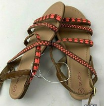 Cherokee Brown Sandals Heather Womens youth Girl&#39;s 5 - £8.91 GBP