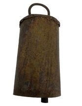 Vintage Primitive Steel Cowbell 4" x 1.5" - $18.04