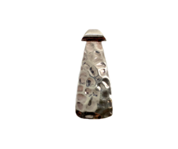 Vintage Silpada Sterling Silver 925 Retired Long Hammered modernist Pendant - $34.65