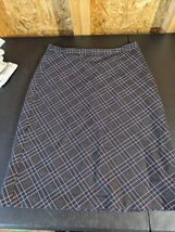 Fossil Vintage Classic Size 8 Polyester Blend Plaid Skirt - €14,74 EUR