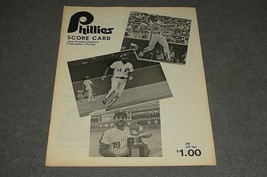 Philadelphia Phillies vs Cincinnati Reds Spring Training Scorecard 1984 - £7.89 GBP