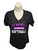 New Rochelle Softball est 2019 Womens Small Black TShirt - $19.80