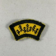 New Vintage Boy Scouts BSA Segment Patch - Yellow Forest Trees  - £2.60 GBP