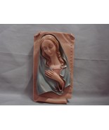 Beautiful Vintage Hand Painted Madonna  Wall Plaque (1960s) - £31.32 GBP