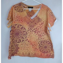 Appropriate Behavior Beaded Floral Shirt Plus Size 2X  18W/20W - £7.95 GBP