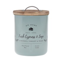 DW Home Richly Scented Candles Medium Single Wick 8.5 oz. - Fresh Cypress &amp; Sage - £29.56 GBP