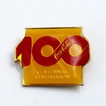 VTG 1986 Coca Cola 100 Years Centennial Celebration Enamel Pin Advertise - £12.70 GBP