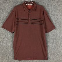 Travis Mathew Polo Shirt Men&#39;s Medium Burgundy Cotton Blend Adults M - €14,67 EUR