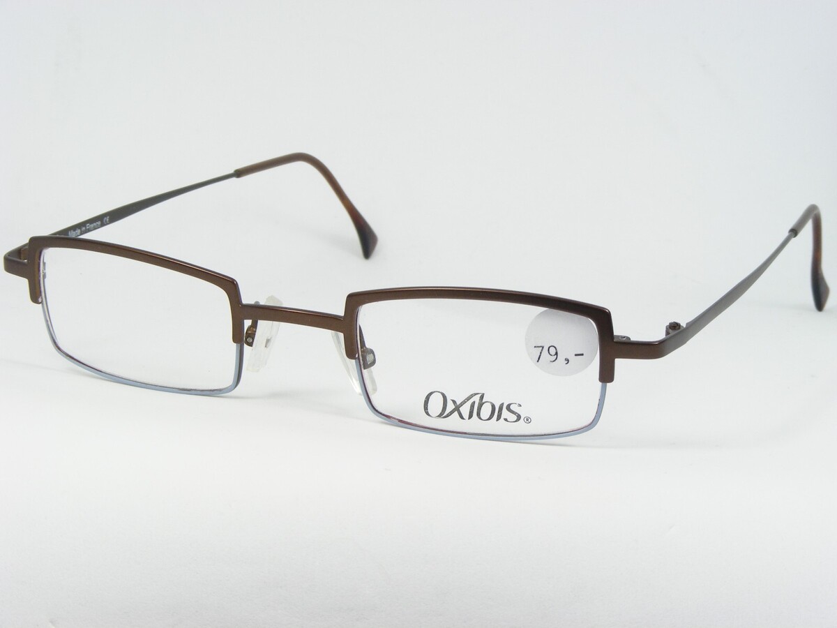 Vintage Oxibis ZAO 06 105A BROWN /LIGHT BLUE EYEGLASSES GLASSES 42-22-14... - $47.89