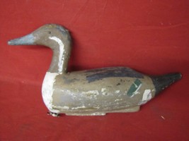 Primitive Antique Wooden Hand-Carved Working Wooden Decoy #2 - $49.49