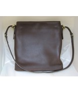  1990&#39;s Leather Chocolate Brown Coach Purse Feedbag Style Excellent Shape - £59.21 GBP