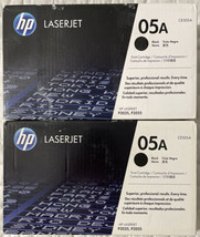 HP 05A Black Dual Pack Toner CE505D For HP LaserJet P2035, P2055 Sealed ... - £193.40 GBP