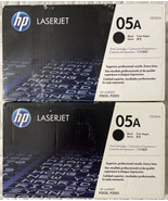 HP 05A Black Dual Pack Toner CE505D For HP LaserJet P2035, P2055 Sealed ... - $249.98