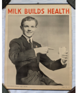 CANADIAN JUNIOR RED CROSS POSTER MILK BUILDS HEALTH # 12 CANADA ANTIQUE ... - €60,47 EUR