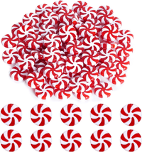 Obmwang 80Pcs Christmas Candy Cane Ornaments Red and White Candy Decorations Chr - £9.35 GBP