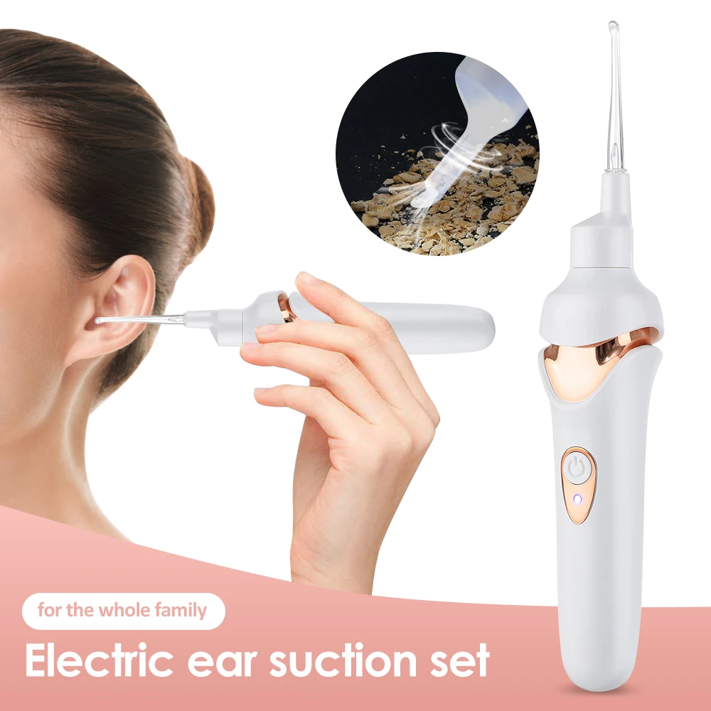Play Electric Luminous Ear Pick Rechargeable Visual Electric Ear Suction Device  - £25.92 GBP