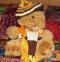 Plush Honey Teddy Bear with Custom Outfit - £7.57 GBP