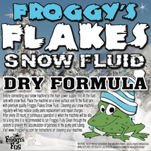 4 Gallon Case - DRY Snow Juice Machine Fluid - Froggys Flakes (50-75 Foo... - $178.18