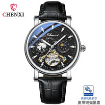 Xinghe Moon Phase Hollow Tourbillon Mechanical Watch Luminous Business Automatic - £77.21 GBP