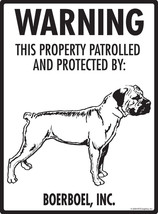 Warning! Boerboel - Property Protected and Beware Aluminum Dog Sign - 9&quot;... - $18.95
