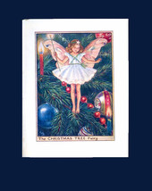 Original 1940s The Christmas Tree Fairy by Cicely Mary Barker Early Edition Book - £10.30 GBP