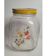 Hazel Atlas Hoosier Glass Gallon Jar with Lid VTG - $35.00