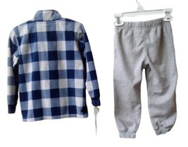 allbrand365 designer Infant Boys Plaid Fleece Sweatshirt 2 Piece Set,3 Months - £24.43 GBP