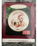 1996 Hallmark Holiday Wishes 101 Dalmations Plate Ornament - $279.87 MXN