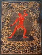 VAJRAYOGINI / YOGINI MA OIL VARNISHED ORIGINAL TIBETAN THANGKA/ THANKA P... - $4,179.81 MXN