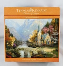 Thomas Kinkade The Mountain Chapel Jigsaw Puzzle 1000 Piece Ceaco Series 11 - $11.28