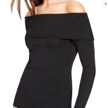 BCBGMaxazria Risa Off Shoulder Ribbed Knit Sweater Top Womens size XXS B... - £28.67 GBP