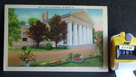 STD Vintage Custis Lee Mansion Arlington Virginia Posted 1939 Linen - £0.54 GBP