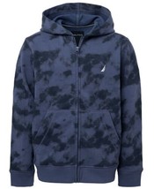 Nautica Little Boys Full Zip Tie Dye Fleece Hoodie Blue Tie Dye Small (4) - £24.68 GBP