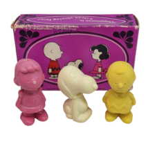 Vintage Avon Charlie Brown Snoopy + Lucy 3 Soap Bars Nos New In Original Box - £29.13 GBP