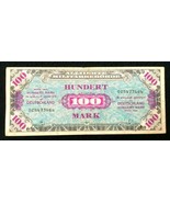 1944 WWII Germany Allied Occupation Military Currency 100 Mark Banknote ... - £35.18 GBP