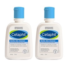 Cetaphil Face Wash Gentle Skin Cleanser Dry to Normal Sensitive Skin 125ml 2Pack - £25.71 GBP