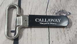 Vtg Two 2 -Prong Cork Puller Wine Bottle Opener Sheath Callaway Vineyard... - $9.62