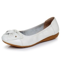 Women&#39;s Female Ladies Mother Woman Flats Shoes Loafers Leather Slip On Summer Ro - £32.20 GBP