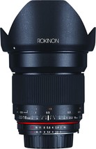 Wide-Angle Aspherical Rokinon 16M-C 16Mm F/2.0 Lens For Canon Ef Cameras. - £362.03 GBP