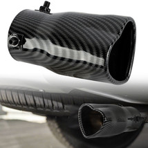 Carbon Fiber Look Heart Shape Car Exhaust Muffler Tip Pipe 63mm 2.5‘’ Inlet - £19.04 GBP