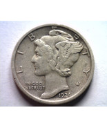 1924 MERCURY DIME EXTRA FINE XF EXTREMELY FINE EF NICE ORIGINAL COIN FAS... - $16.00