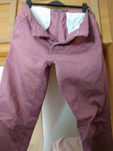 Mens Trousers Topman Size 32/30 Pink Brown Trousers - £14.38 GBP